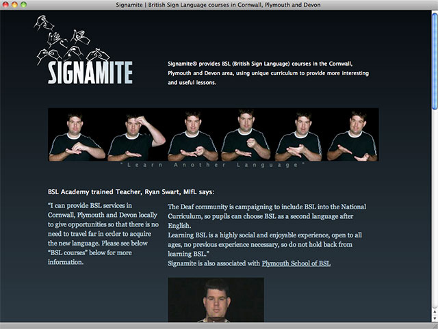 Signamite landing page