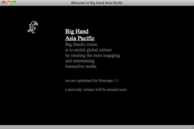 Big Hand Asia Pacific intro page