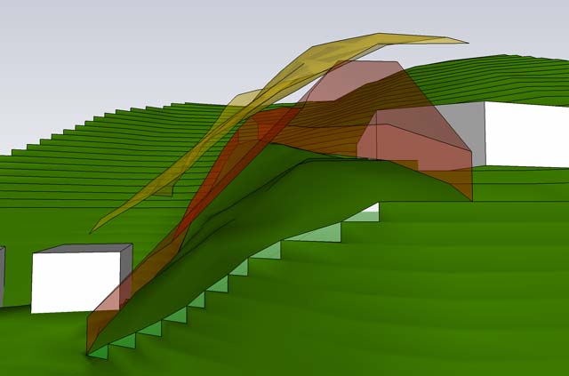 diagram showing allowable site building envelope