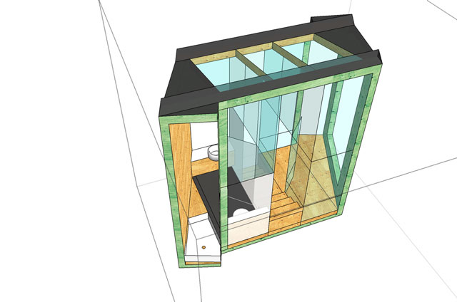 Bathroom / wintergarden module variant