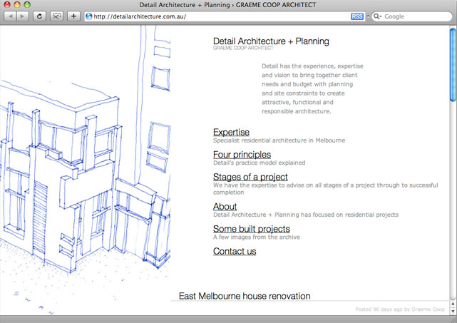 Detail Architecture homepage