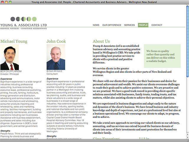Michael Young Associates people page