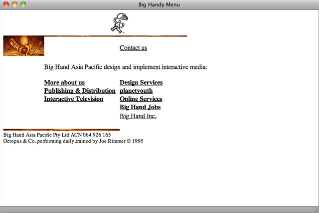 Big Hand Asia Pacific home page