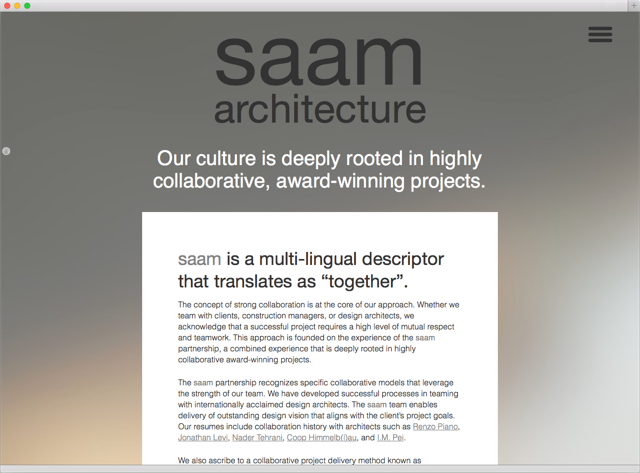 saam architecture detail