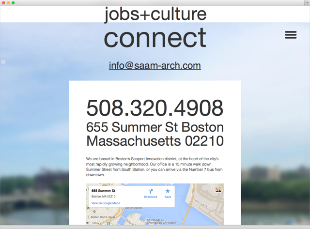 saam architecture contact