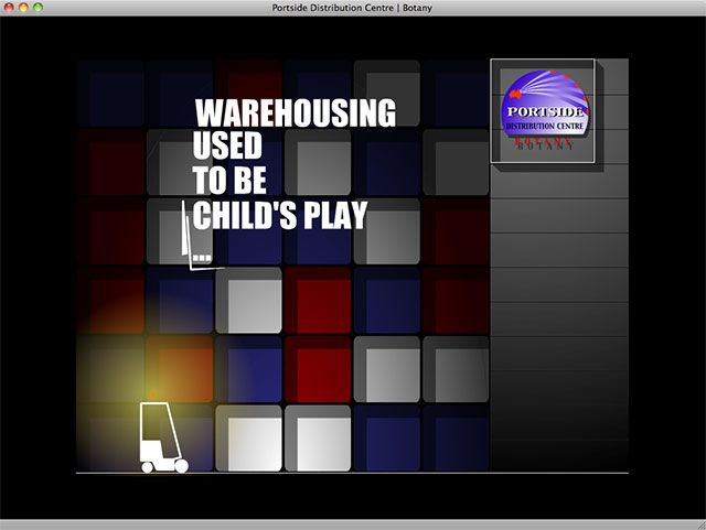 Portside Distribution Centre opening screen