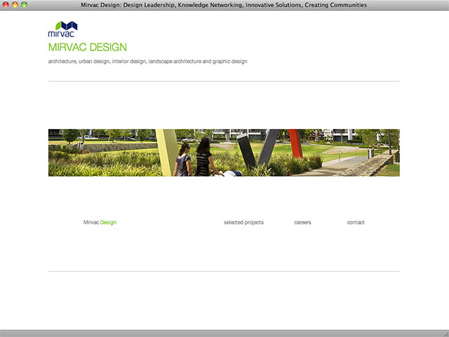 Mirvac Design homepage