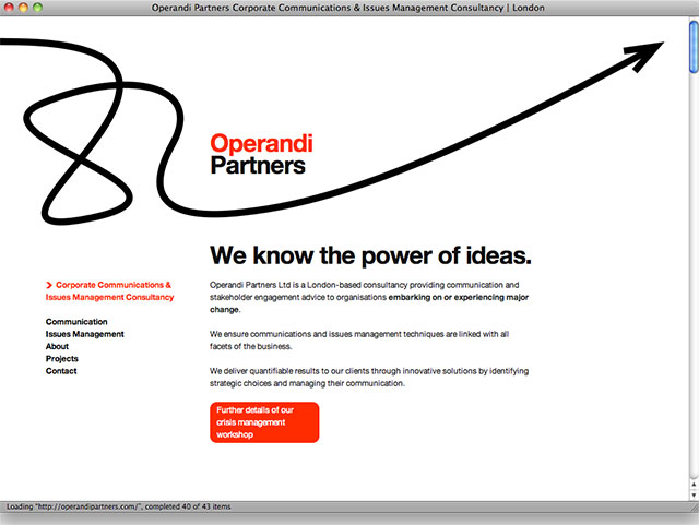 Operandi Partners landing page