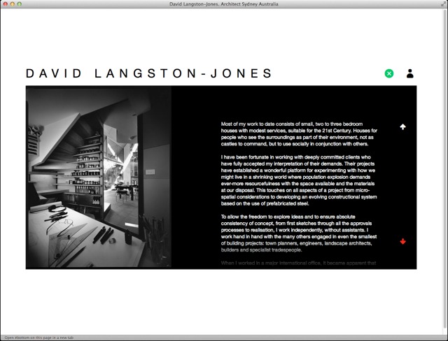 David Langston Jones Architect office page