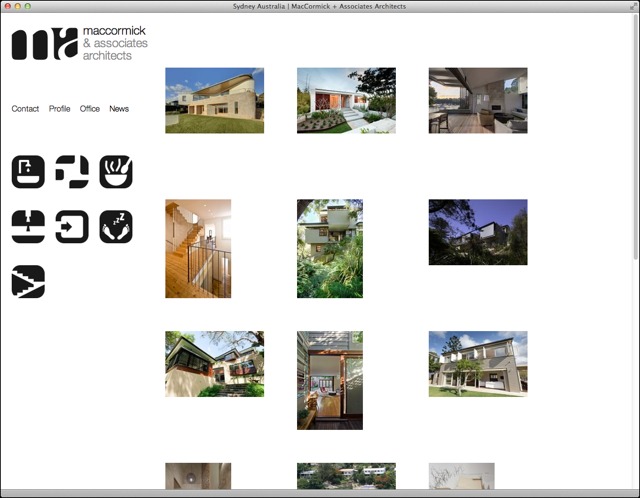 MacCormick Associates Architects website entry