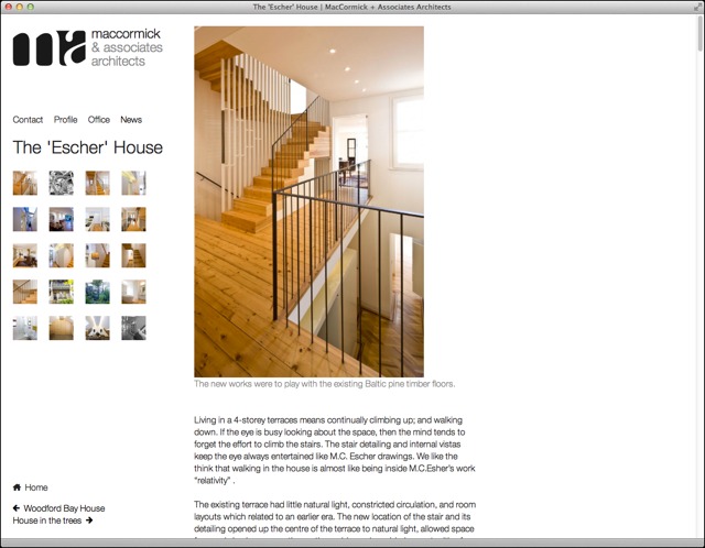 MacCormick Associates website detail page