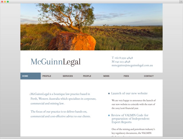 McGuinnLegal entry page