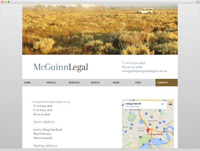 McGuinnLegal contact page