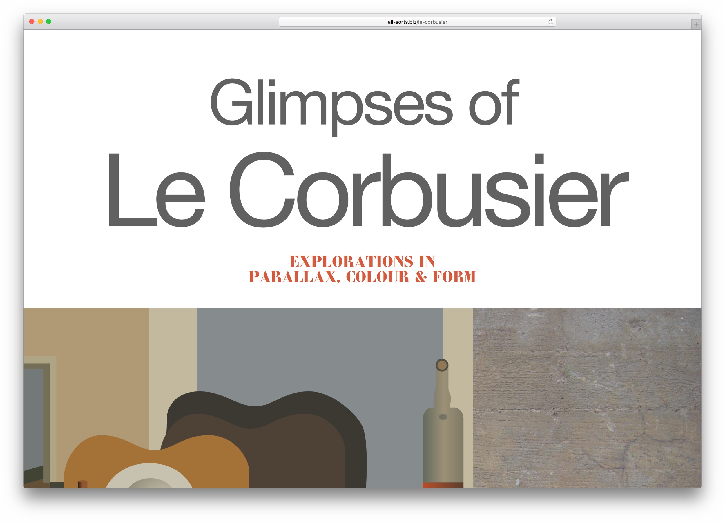 Glimpses of Le Corbusier